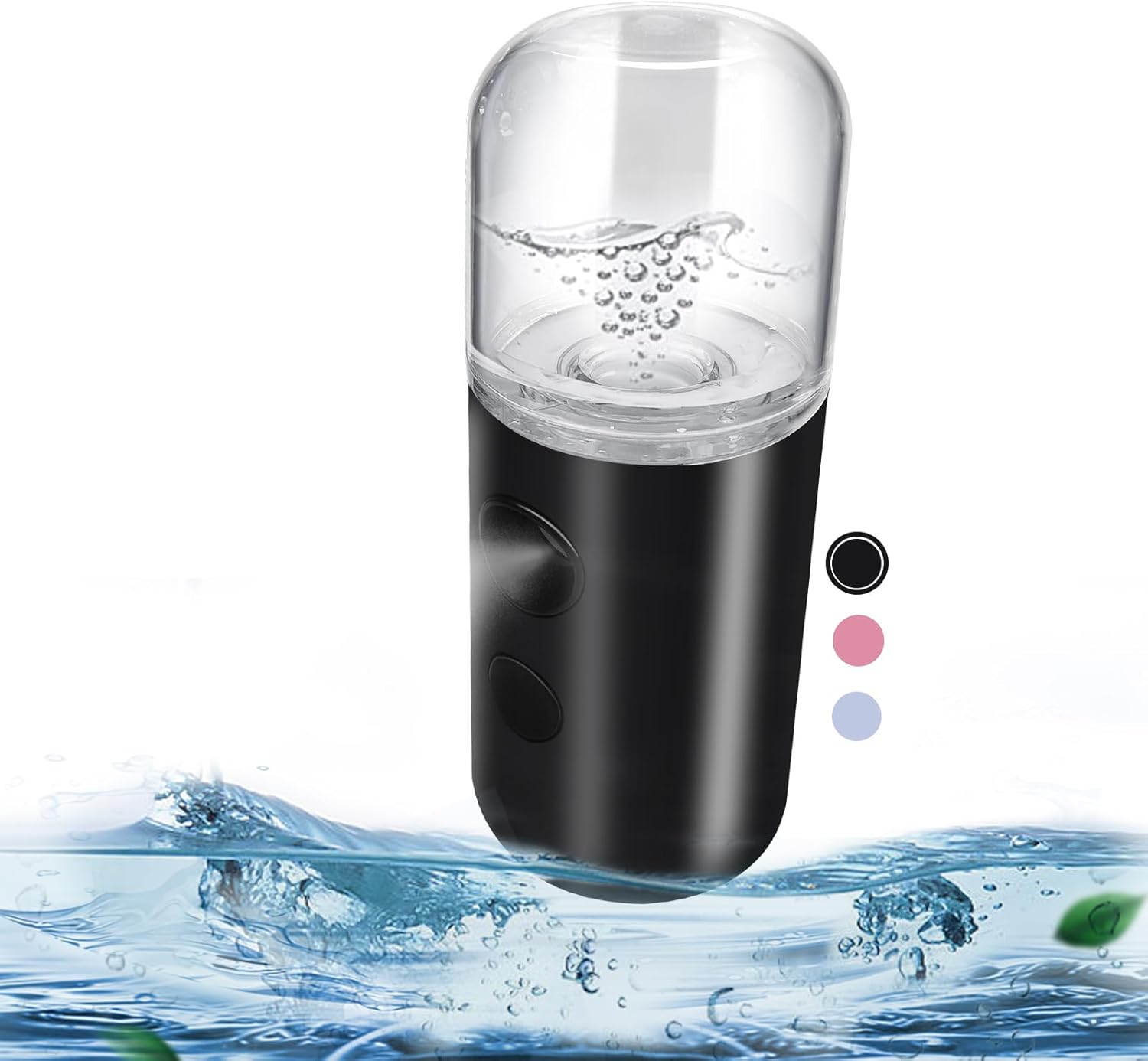 Kingsmile Nano Mist Sprayer, Electric Nano Mister, Portable Face Mister for Eyelash Extensions & Daily Care, Mini Face Humidifier, Facial Mister with 1OZ /30ML Large Capacity Screwing Water Tank Black Kingsmile Nano Mist Sprayer, Electric Nano Mister, Portable Face Mister for Eyelash Extensions & Daily Care, Mini Face Humidifier, Facial Mister with 1OZ /30ML Large Capacity Screwing Water Tank Black