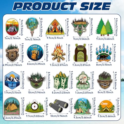 48 imanes decorativos para camping Relaxweex miniatura 2