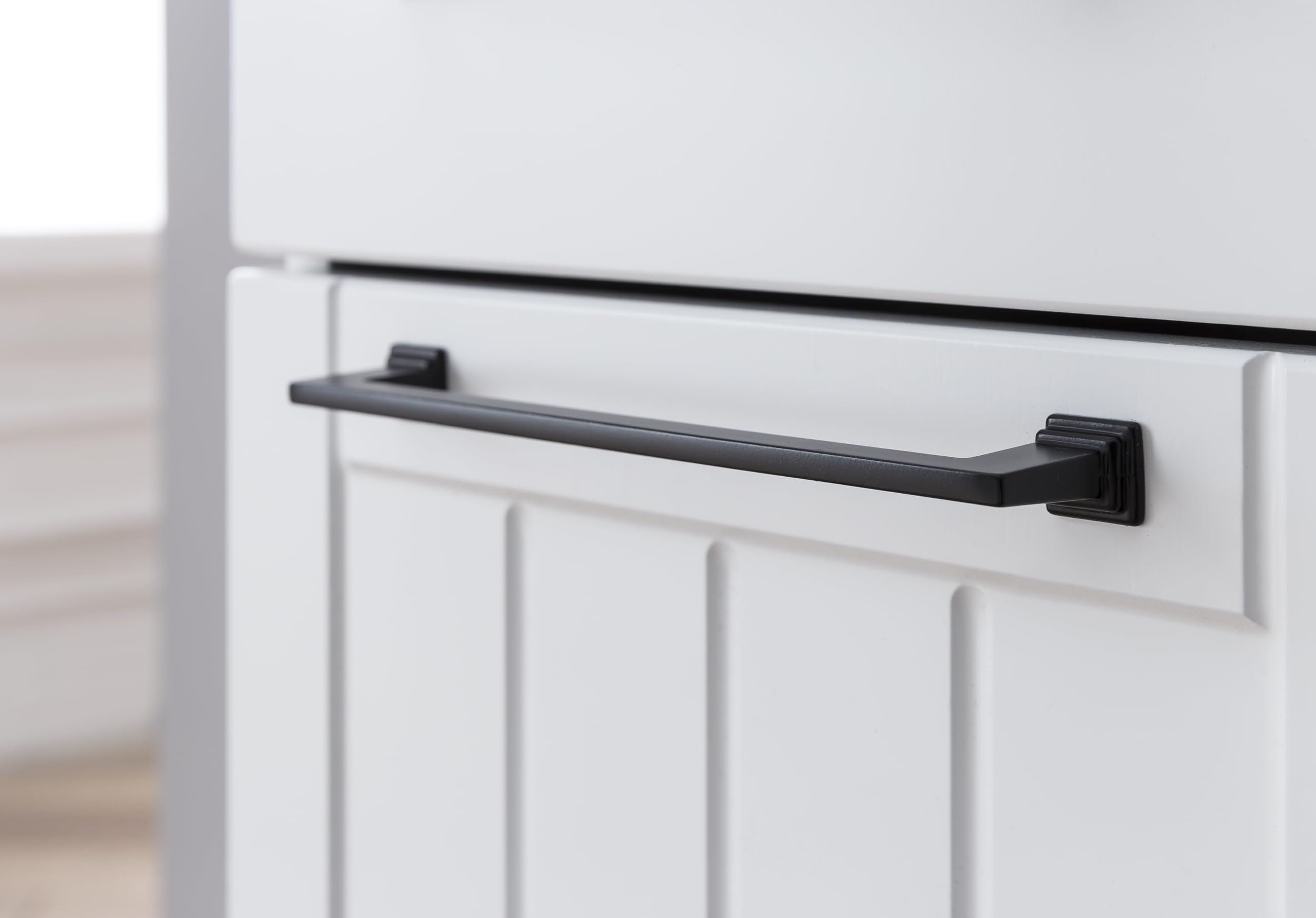 Schildmeyer Highboard Jelda 154232, matt weiß/Eiche Landhaus Dekor, 59,8 x 32,6 x 116,9 cm