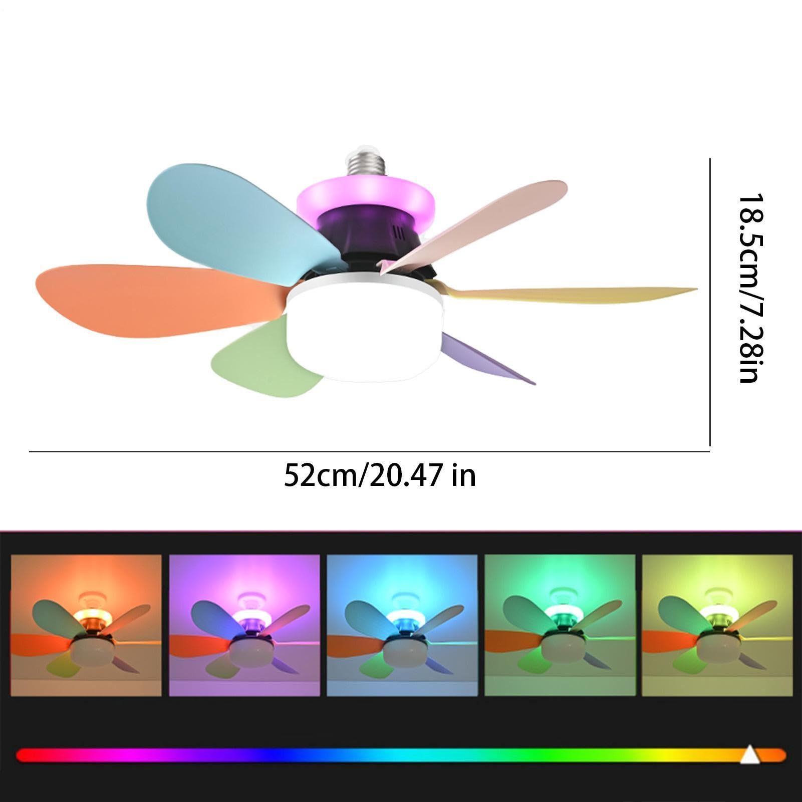 Ventilateur de plafond de chambre à coucher Luminaires à intensité variable