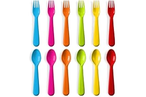Plastic Silverware for Lunchbox: Toddler Utensils Set
