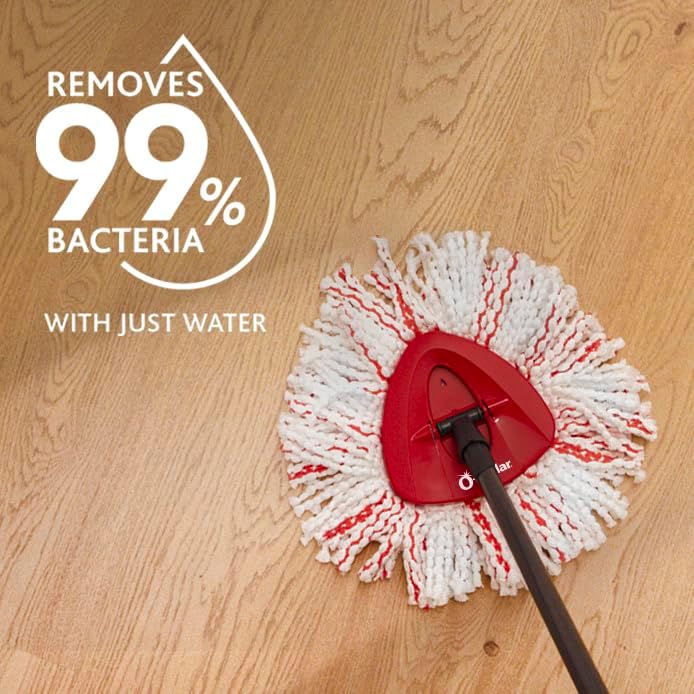 O-Cedar EasyWring Deep Clean Refill (1-Pack) | 40% More Cleaning Power | Microfiber Mop Refill Compatible with O-Cedar EasyWring Spin Mop & Bucket System