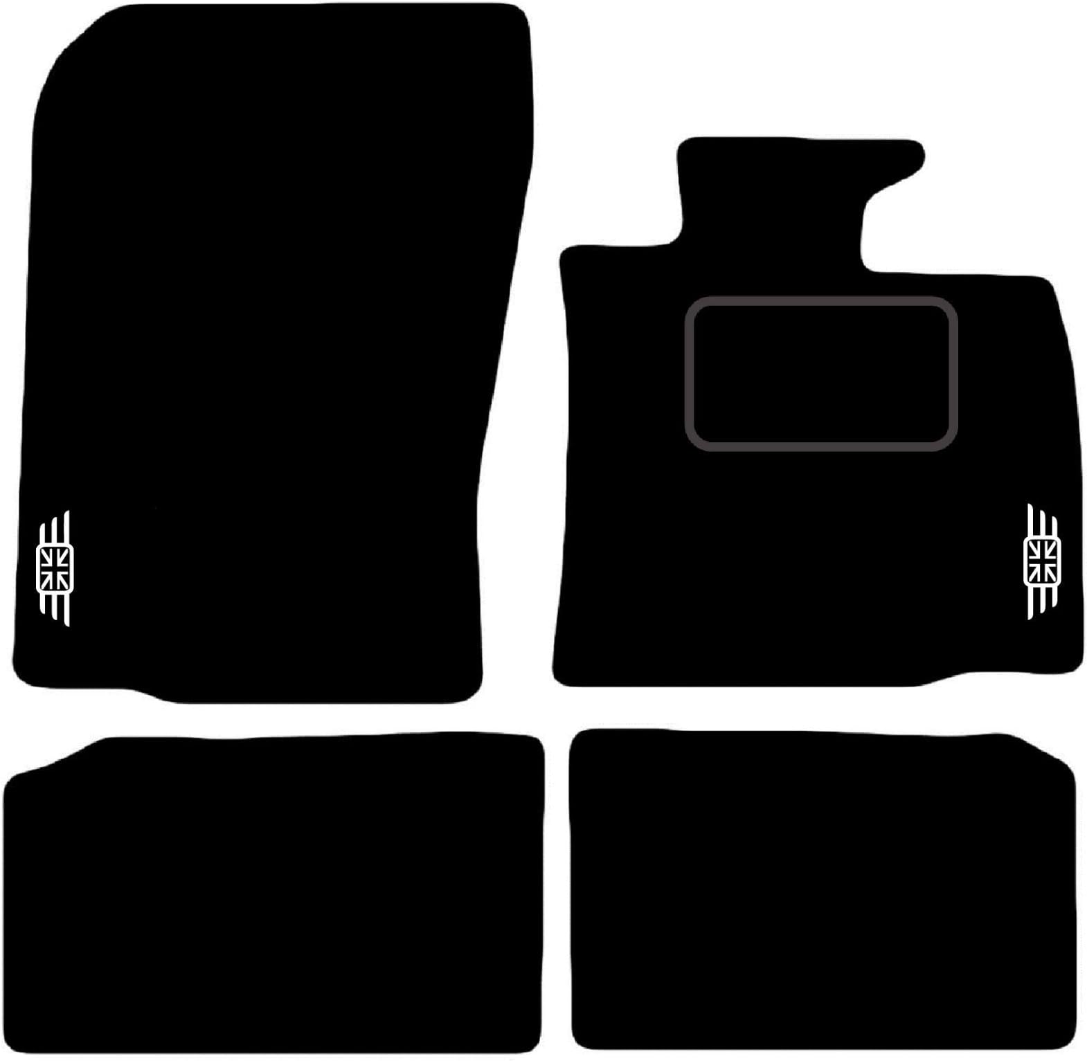 Lusso Car Mats Tailored/Compatible To Fit Mini Countryman R60 2010 to 2016 with Unique Logos (Red Edging)