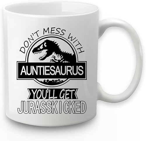 Miniatura 8 de Taza de café con texto en inglés "Don't Mess with Grandpasaurus You'll Get Jurasskicked", taza para abuelo, regalo de cumpleaños, día del padre,