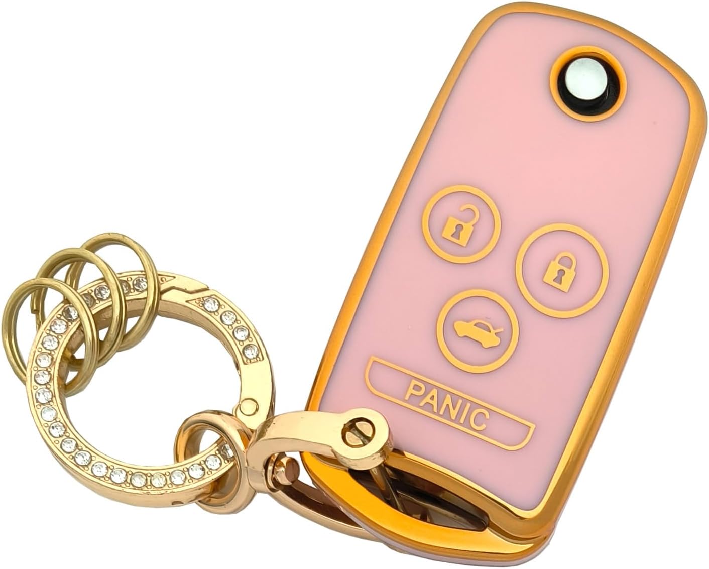 Key Fob Cover Case Shell Keychain for Honda Accord MDX RDX TL TSX ZDX Pink (for Honda A) image 4