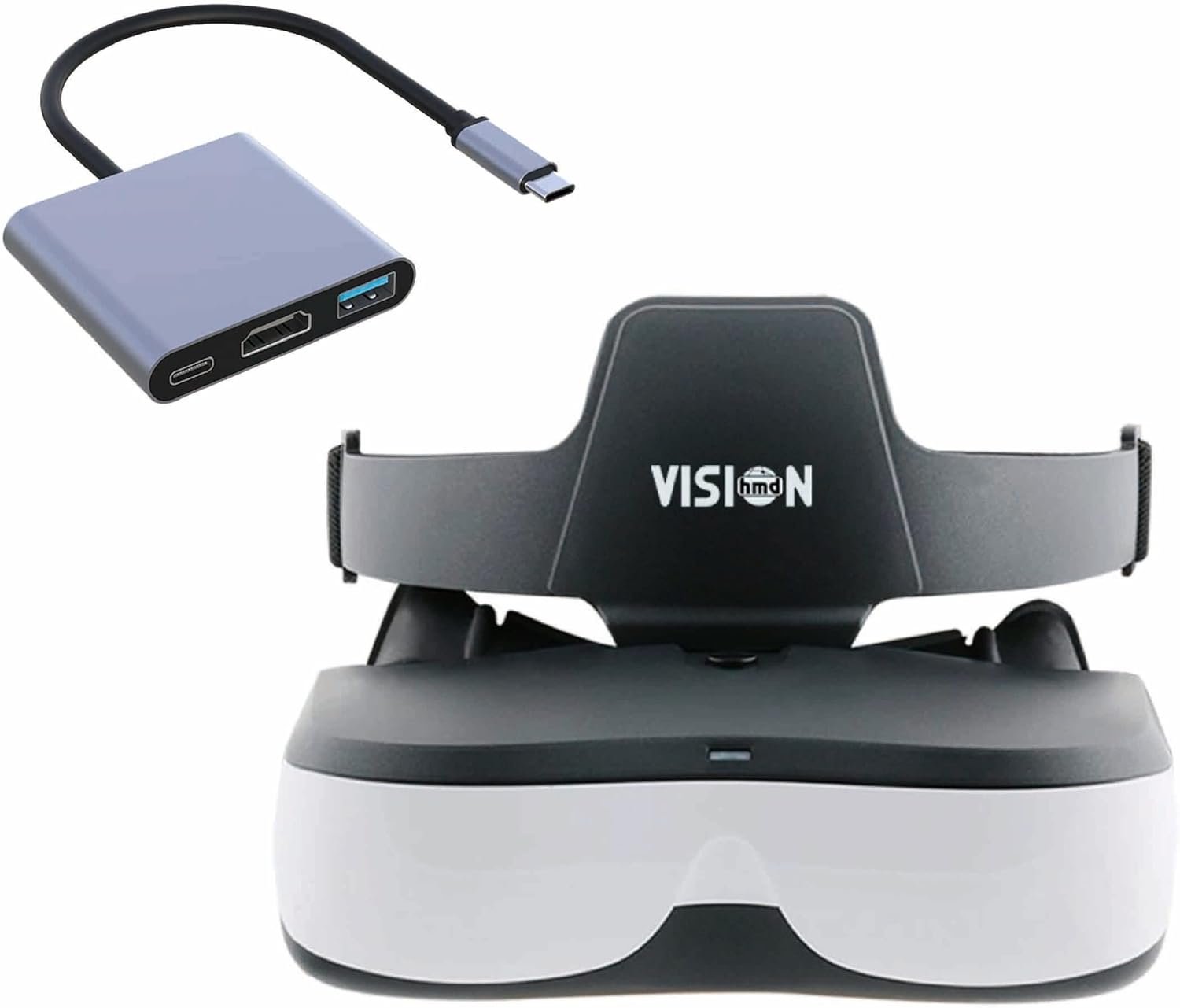 Amazon VISIONHMD Bigeyes H1 TypeCアダプター付き 3Dビデオメガネ HDMI入力 3D IMAX映画館