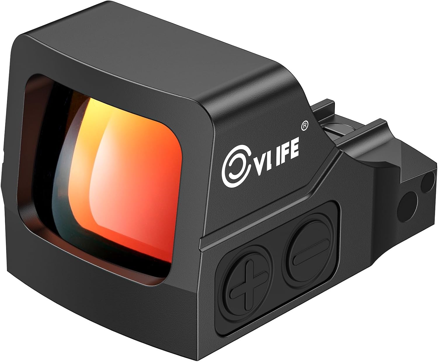 CVLIFE WildHawk 2MOA & 32MOA Circle/3MOA Red Dot for RMS/RMSC, 3000G Shockproof Pistol Optic, Motion Awake Handgun Red Dot, 0.27" Thin Deck for Compact Pistol, with Adapter for RMR/MOS/Picatinny.