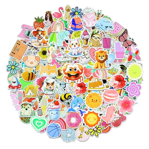 400Pcs Water Bottle Stickers for Kids, Cute Stickers for Water Bottles, Vinyl Waterproof Aesthetic Laptop Sticker Pack Classroom Prizes Skateboard for Kids Teens Girls Students