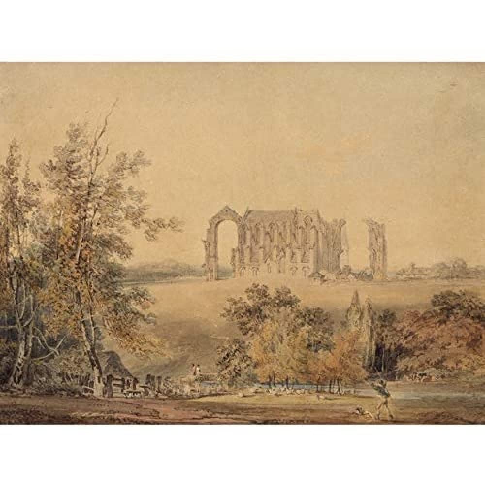 Artery8 Turner Malmesbury Abbey From The South 1794 Painting Unframed Wall Art Print Poster Home Decor Premium