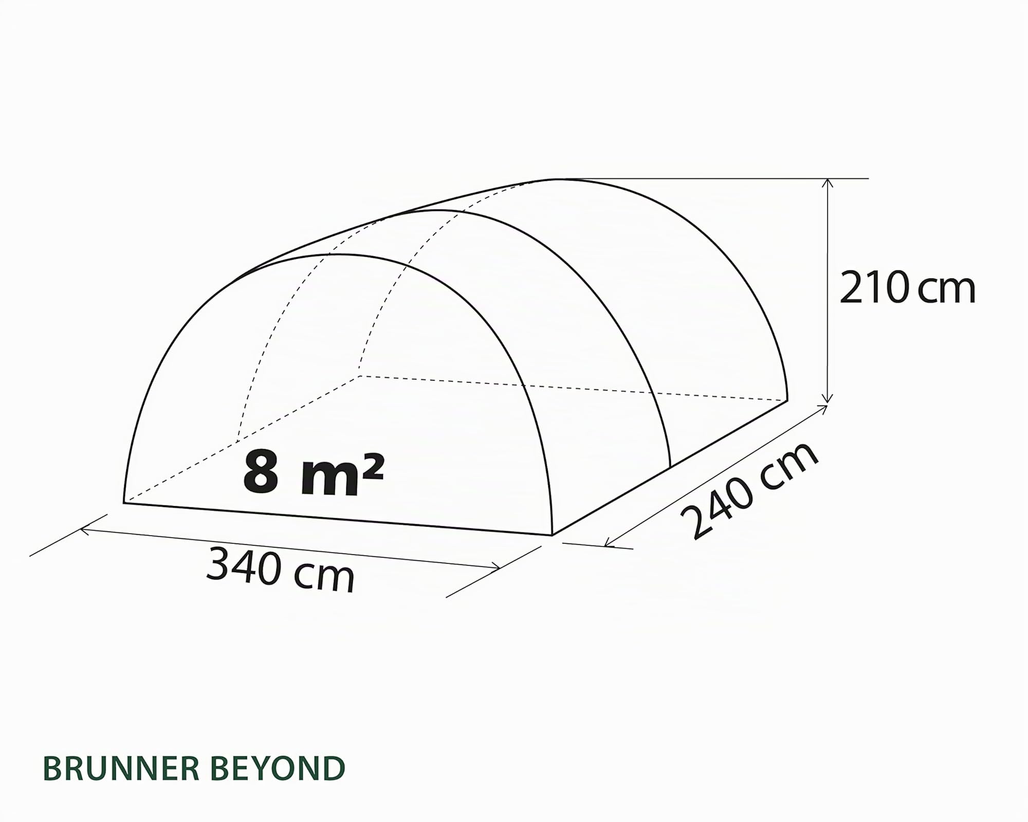 BRUNNER Zelt „Beyond“ Party, 2 personen