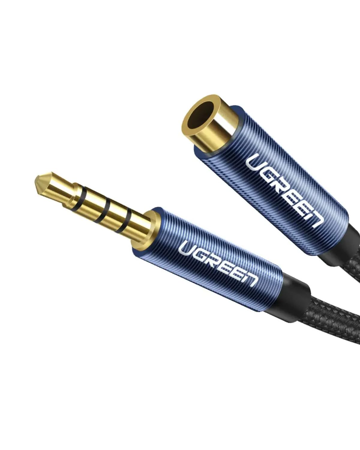 UGREEN 3.5 mm Jack Ses Aux Örgülü Uzatma Kablosu 2 Metre, 40675