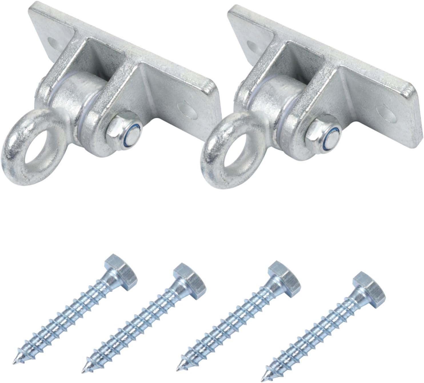 SUPVOX 1Set Heavy Duty Cast Steel Swing Hooks Kit with Hooks and Screws Stable Swing Hanger for Hammock Chairs Rattan Chairs and Outdoor Swings Hardware for Playground and Porch Installation