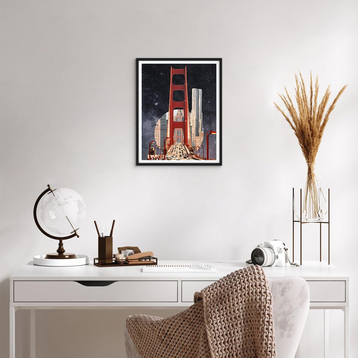 ARTTOR Poster Cadre Noir 40x50 cm Affiche Architecture Fantasy - 5452 - P2B