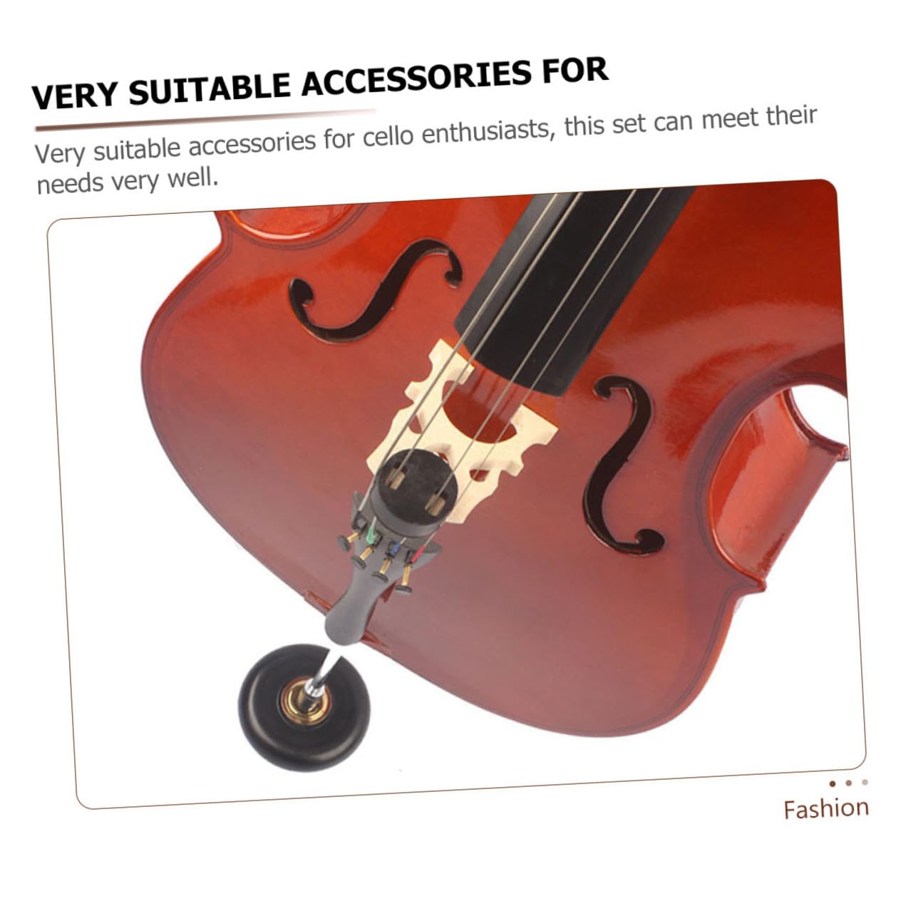 Gatuida Ebenholz Cellozubehör Set für Holzcellos Cellozubehör mit Verschiedenen Farben Werkzeuge zur Pflege von Ebenholz-cellos Zufällige Farbe