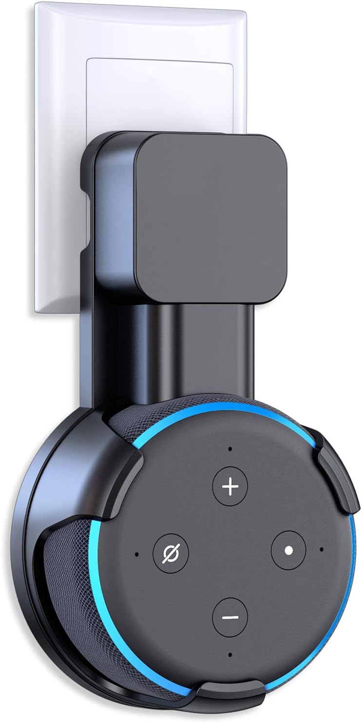 Cocoda Mount Wall Mount Stand for Dot (3rd Gen), Space Saving Solution for Smart Home Speakers, Accessories for Dot 3nd Generation with Cable Arrangement. No Messy Wires