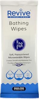 New Road Health Supply - No Rinse Bathing Adult Wipes, Disposable Shower Wipes, Microwavable Adult Wipes for Elderly and Bedridden, pH Balanced and Hypoallergenic, Travel and Camping Essentials, 25 Ct