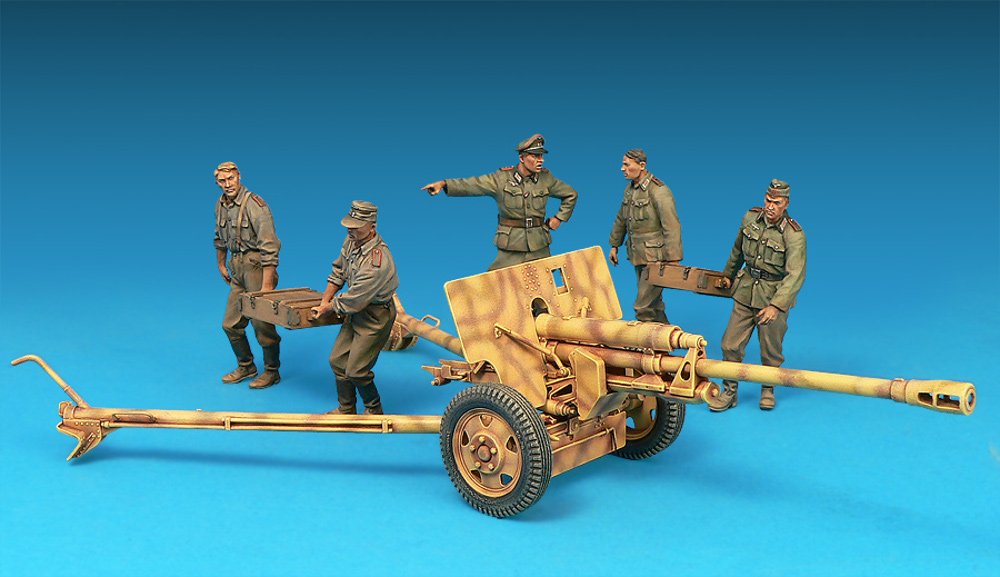 Mini Art 1/35モデル Amazon.co.jp: ミニアート 1/35 ドイツ76.2ミリ砲&フィギュアセット