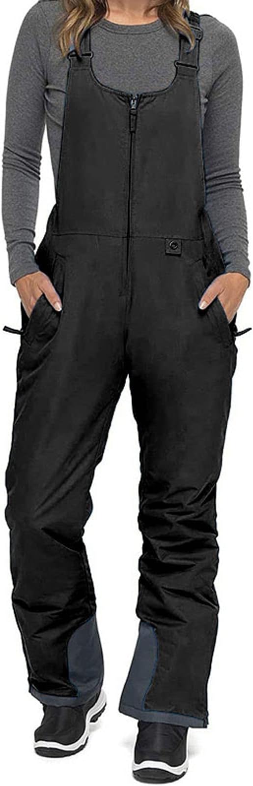 MododerWomen 's Winter Snow Bib Trousers, Waterproof Insulated Adjustable Shoulder Strap Snowboard Overalls