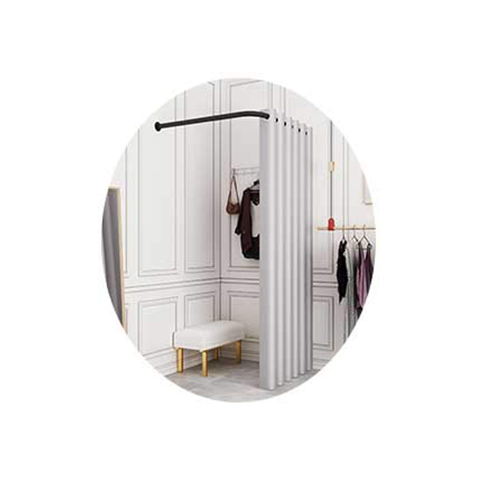 Camera di montaggio portatile provvisoria stanza facile da montare, struttura solida con struttura in acciaio inox metallo adatto per negozio di abbigliamento, centro commerciale, ufficio (colore :