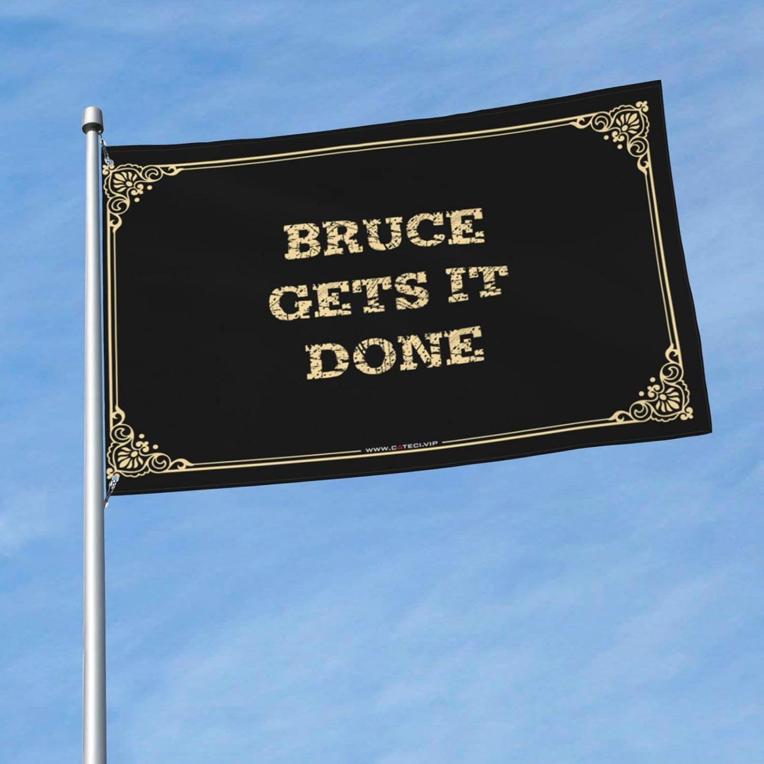 Dorm Wall Decor For College Boys Bruce Gets It Done Flag Room Flags For Guys Funny Hunting Gifts (Color : Colour, Size : 152X244CM)