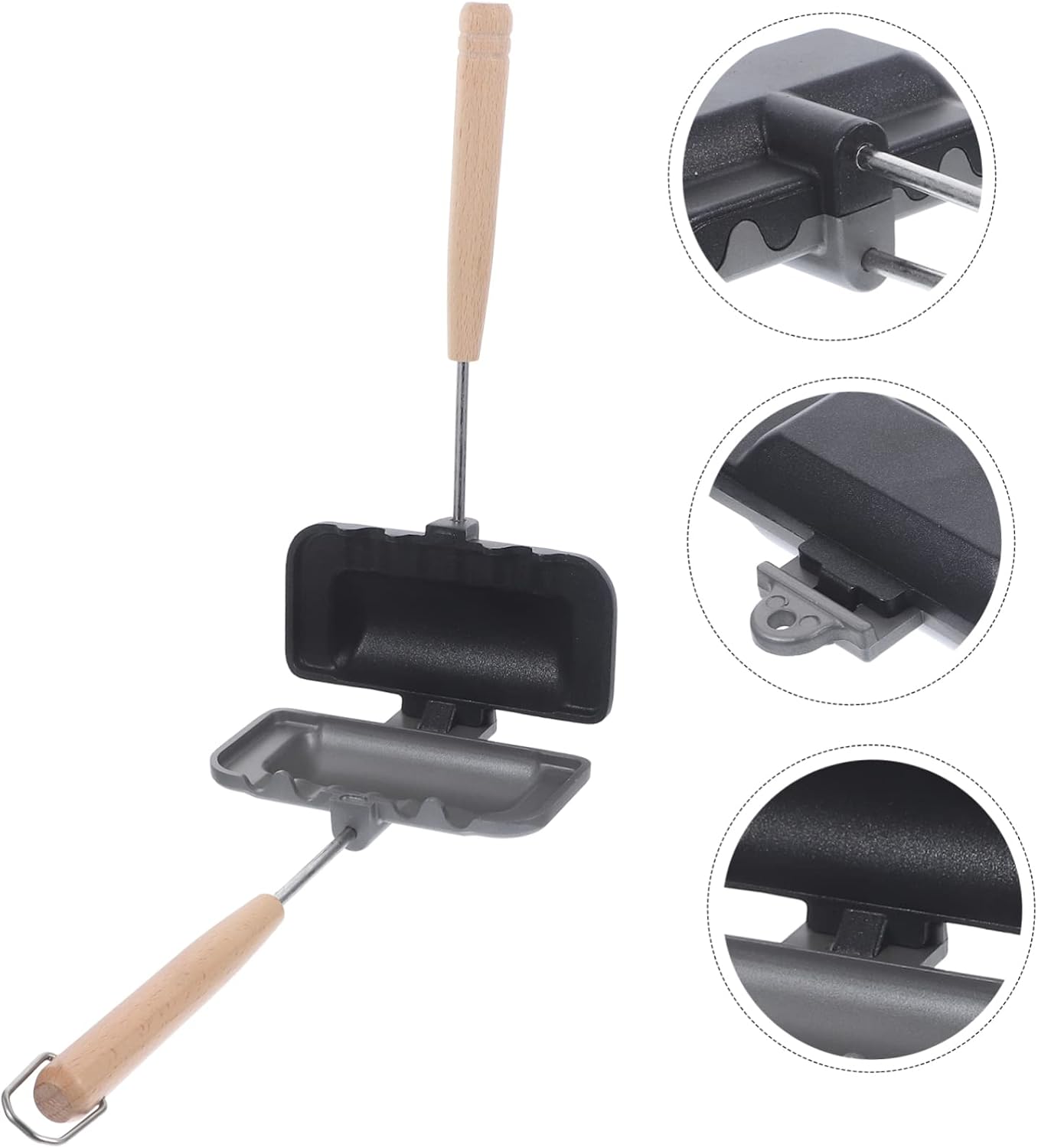 LABRIMP Detachable Sandwich Maker Double-sided Nonstick Frying Pan for Quick Breakfast for and Desserts Kitchen Essential Heat Preservation
