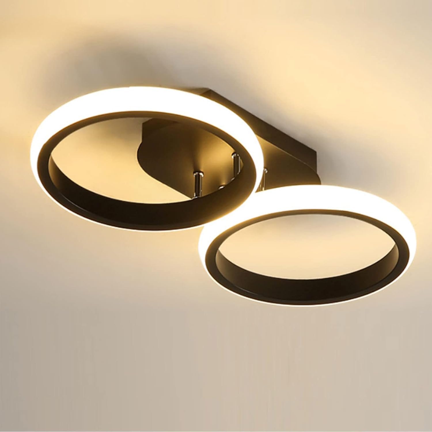 Modern LED Ceiling Light 18W, 3 Color Temperature (3000K/4500K/6000K), Round Designer Flush Mount Ceiling Lamp, Premium Aluminium Body, Decorative Lighting for Living Room, Bedroom-image-49