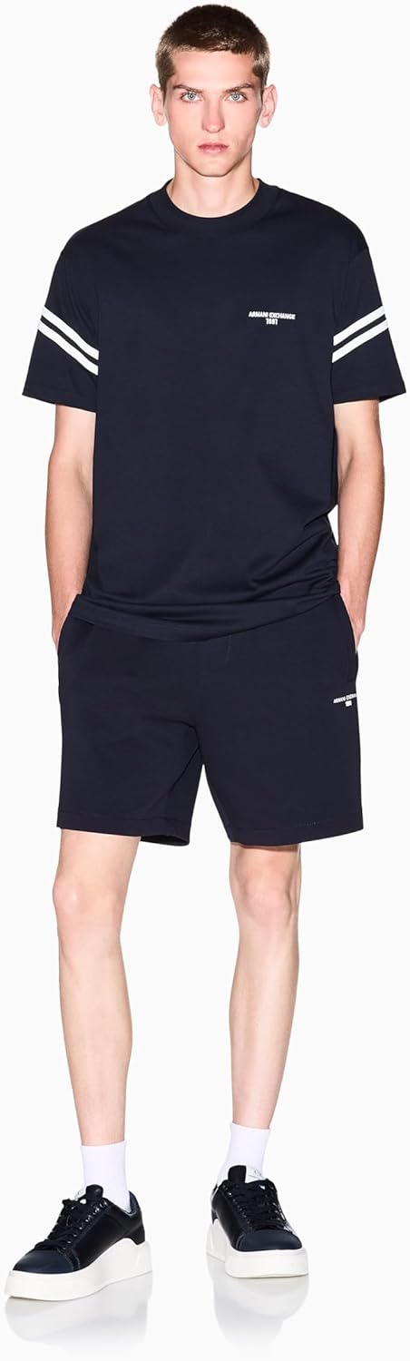 Armani Exchange Mens Arm Band Text Logo Tee - Image 3