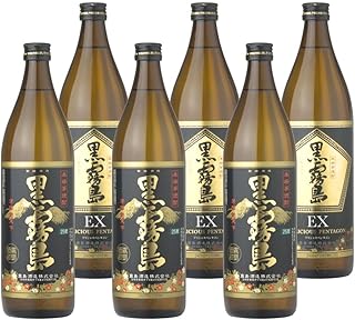 芋焼酎 黒霧島 黒霧島EX 25度 900ml 各3本(計6本) 飲み比べセット 霧島酒造