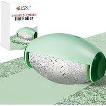Reusable Lint Roller Ball, Mini Travel Size Lint Roller for Clothes, On The Go Small Portable Lint Ball Remover for Clothes and Pet Hair, Extra Sticky & Washable Gel Green