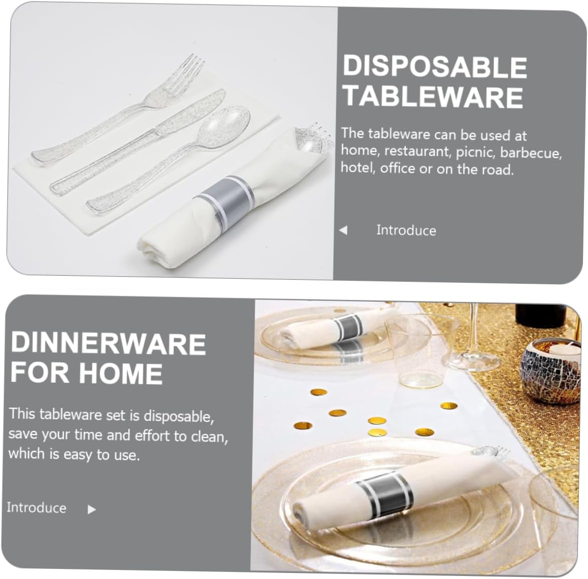 FOMIYES Cutlery Forks Spoons Set Lightweight Portable Plastic Tableware Steak Eating Cutlery Hotel Home Tableware Kit for Thanksgiving
