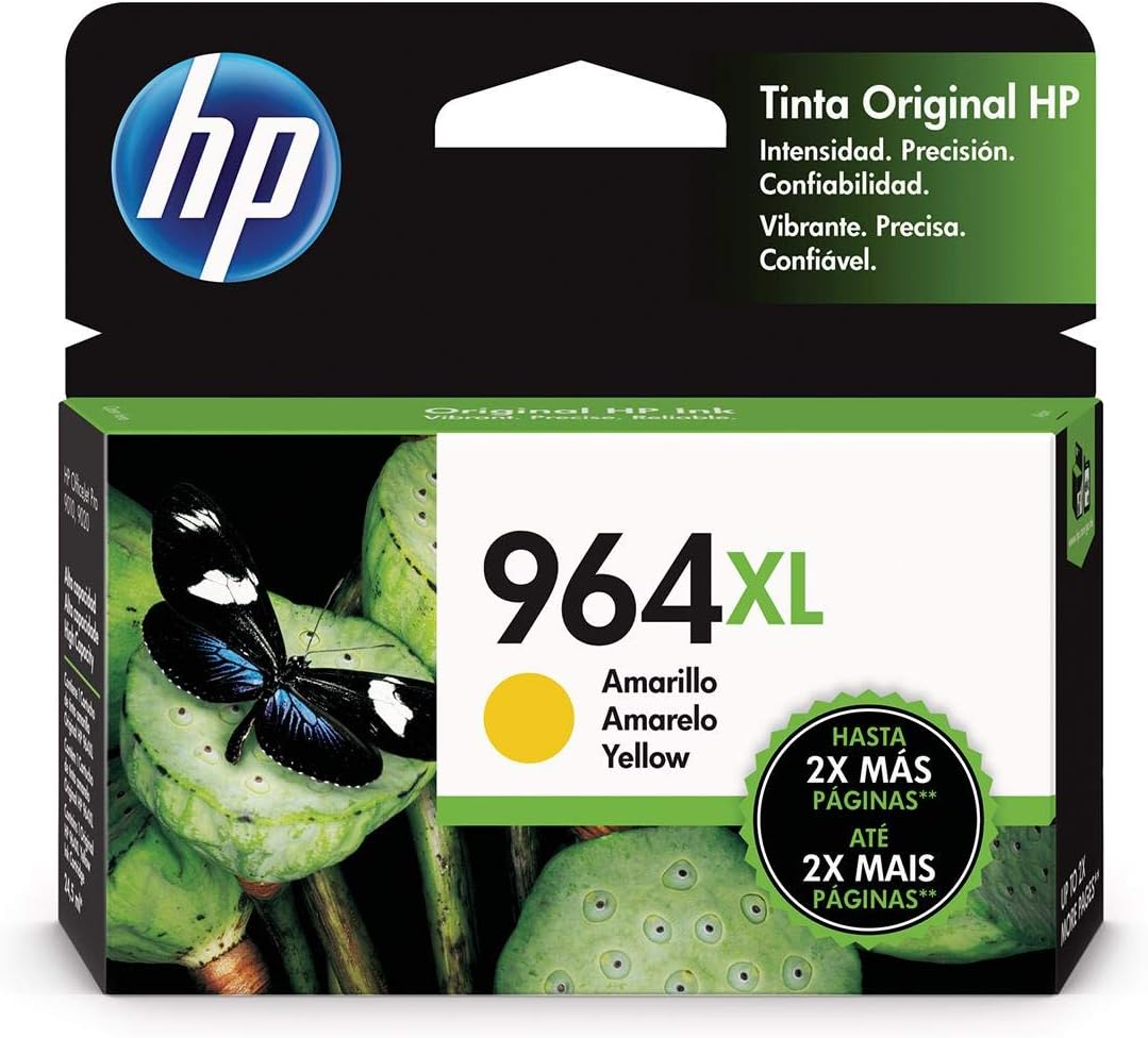HP 964 XL Original High Performance Yellow Cartridge (3JA56AL) : Office  Products