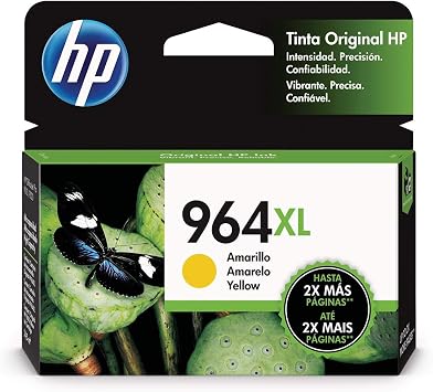 Amazon.com: Cartucho de tinta Hp 964xl Amarillo Original 3ja56al :  Productos de Oficina