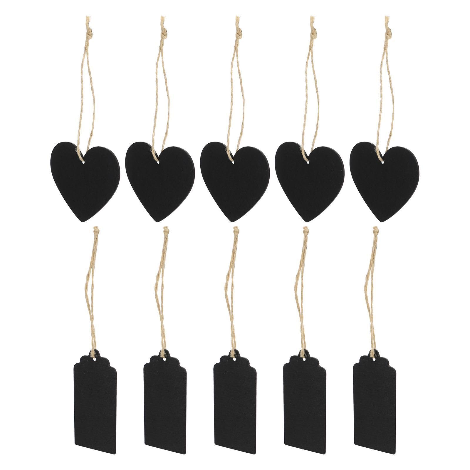 Pizarras colgantes de madera para decorar tu hogar y oficina con formas de corazón y rectangular 8
