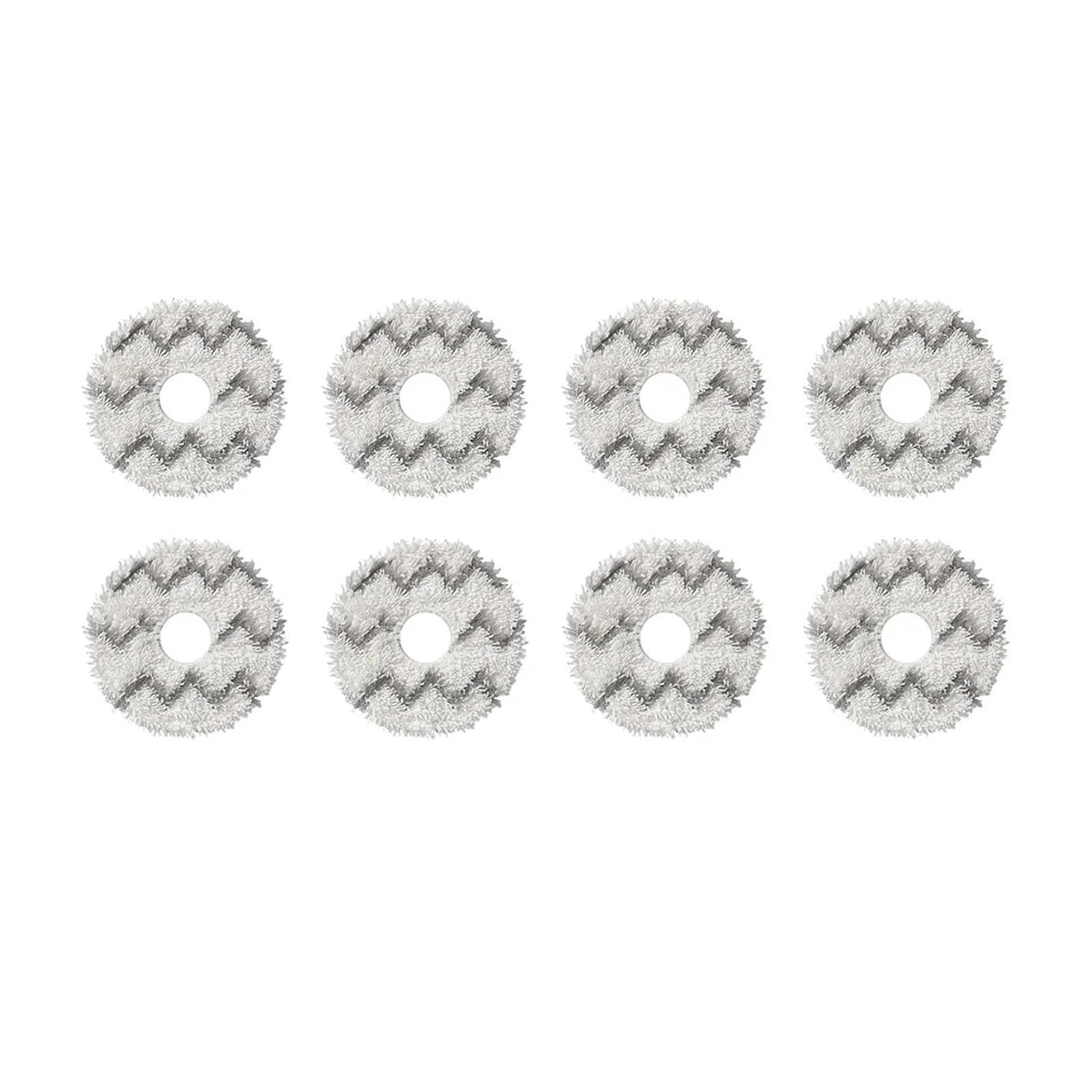 VIXWDRUTY Compatible For Ecovacs，X1 X2，Compatible For Omni，X5 T10 T20 T30 T50 N30 N9+ Accessories Robot Vacuum Cleaner Microfiber Mop Pad Mop Towel Part(8pcs)