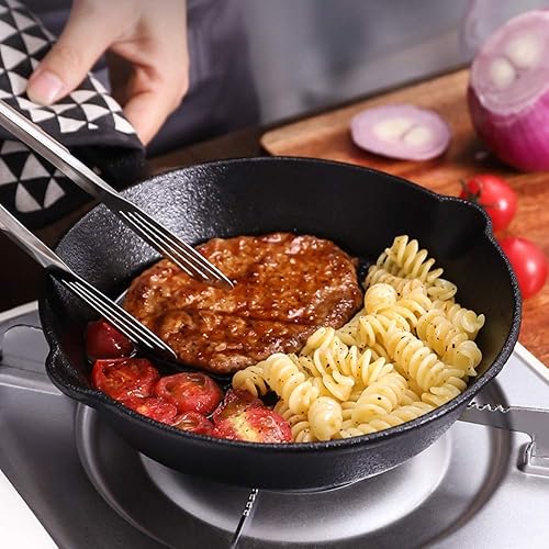 Miniatura 10 de Cocina de inducción de gas hierro fundido caldero cocina sartén panqueque olla utensilios de cocina (14CMX2CM)