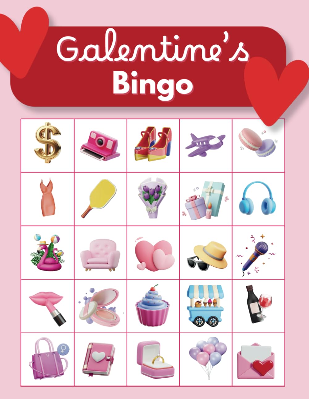 Galentines Bingo: Game for Galentines Party | Girl night Activity