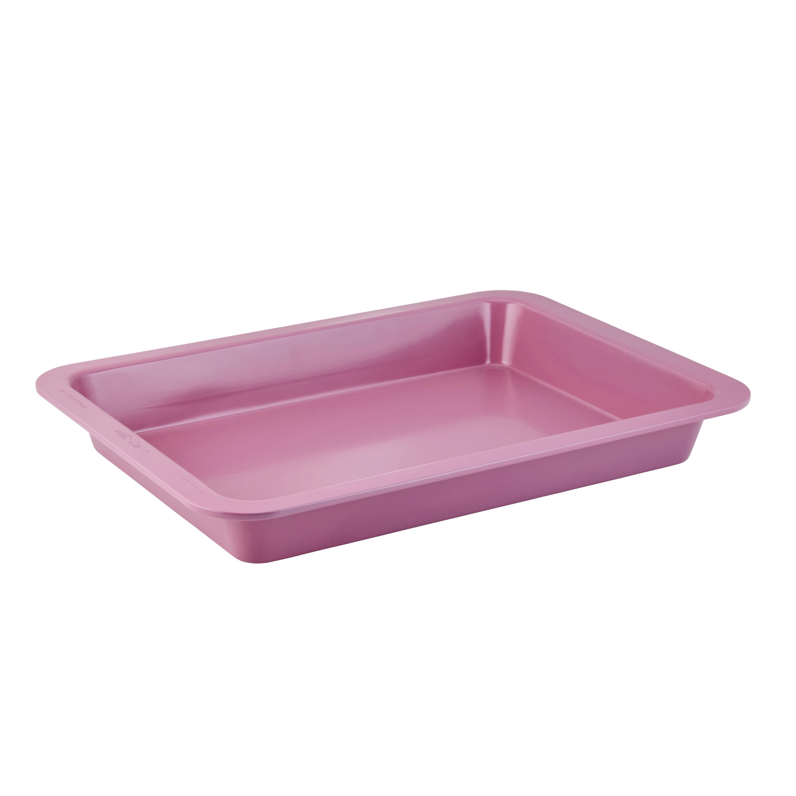 Wiltshire Colour Rush Slice Tin, Chateau Rose, PFOA PTFE Free, Robust Brownie Cake Pan, Non-Stick Coating, Rectangular Coated Baking Pie Tin, Cake Mould, Sheet Steel Bakeware, Internal 33x23x4.5cm