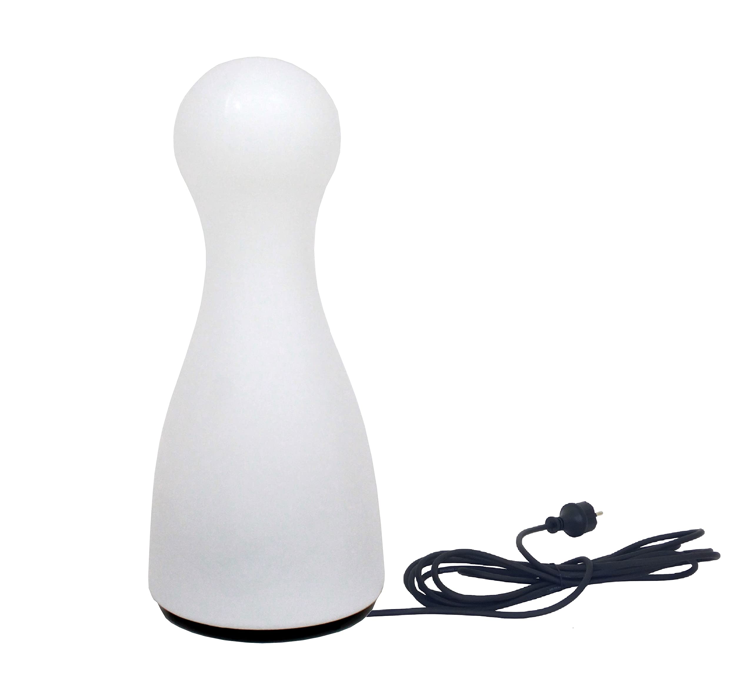 Trango 7236L LED Gartenstrahler IP65 Leucht-Figur inkl. 1x E27 LED Leuchtmittel Gartenlampe Außenlampe *HALMA* 75cm Hoch in weiß inkl. ca. 5m Zuleitungskabel Wegbeleuchtung, Außenleuchte, Leucht-Kegel