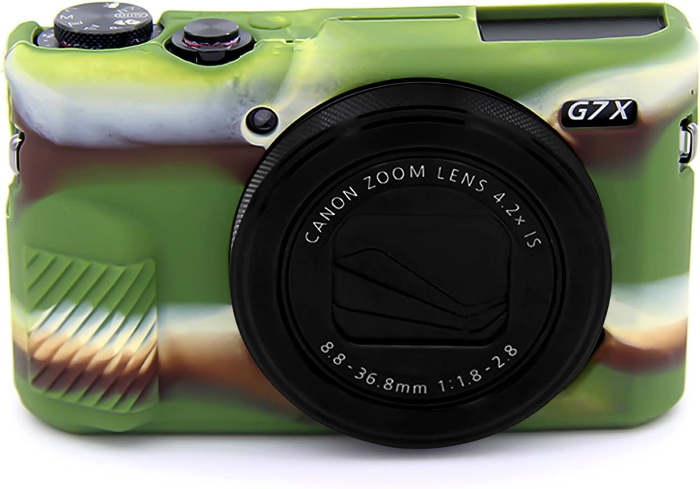 G7X Mark II Case G7X Mark III Case G7X Camera Silicone Case,Soft Silicone Protective Cover for Canon Powershot G7X Mark III DSLR Camera(Camo)