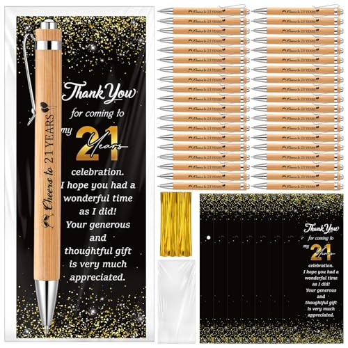 Cadeau de fête anniversaire Sayglossy avec 50 stylos et sachets pour invités