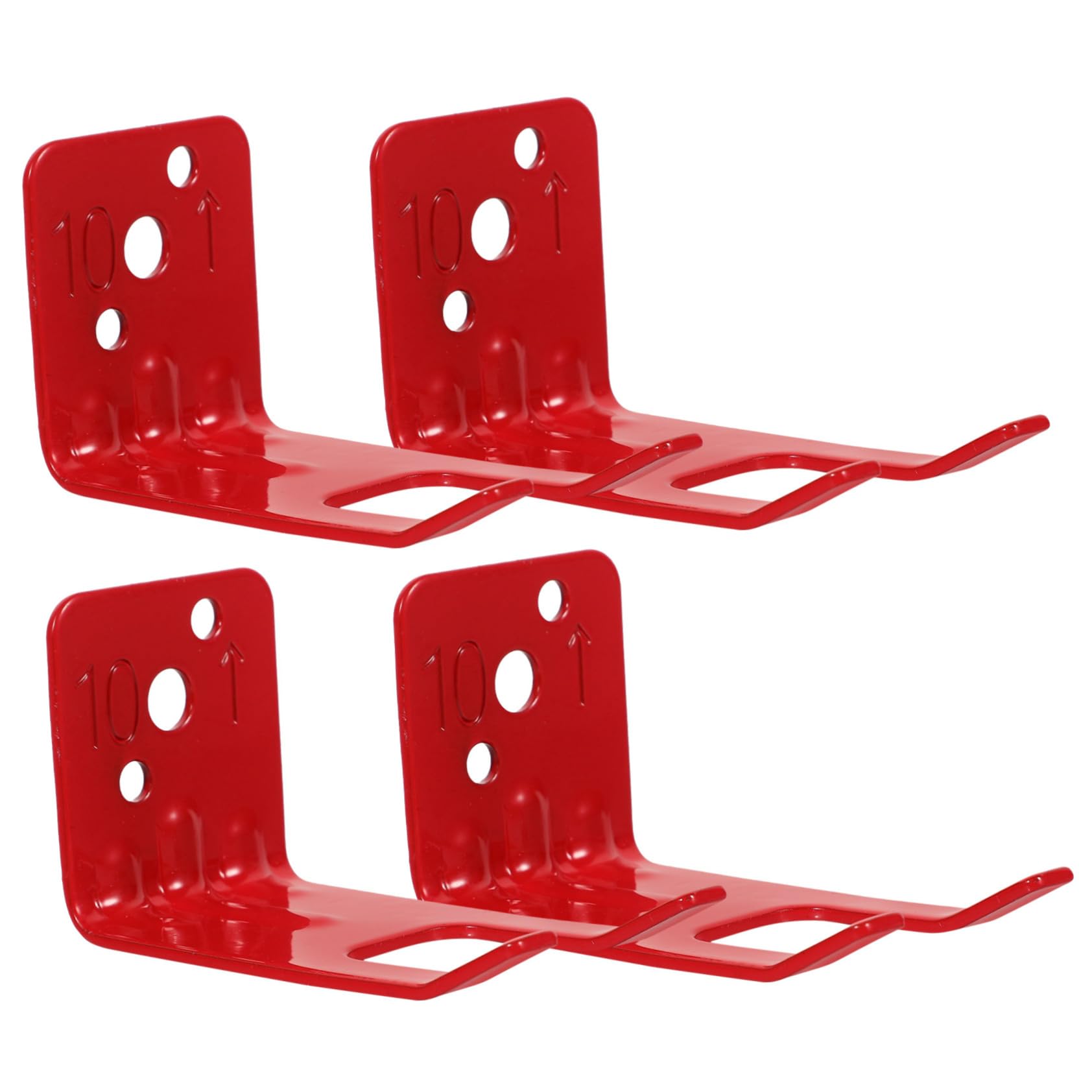 Cabilock Soporte Extintor Montado Colgante Deber Titulares Montar Extintores De Incendios En Casa Montaje Ganchos De Pared Cochera Soporte Para Extintor Planchar Rojo 4 Piezas X 4