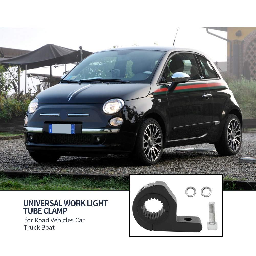 Uniwersalny zacisk wspornika montażowego Bull Bar 2 szt. 19-30 mm do listwy oświetleniowej LED lub HID, anteny UHF, światła jazdy, światła przeciwmgielne