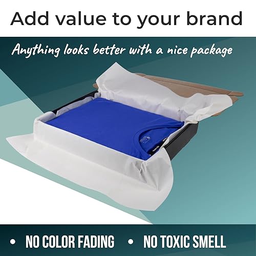 Miniatura 4 de IDL Packaging Rollo de papel de seda SatinPack de 18 pulgadas x 1800 pies, peso de 20 bases, color vainilla francesa, papel de seda decorativo sin