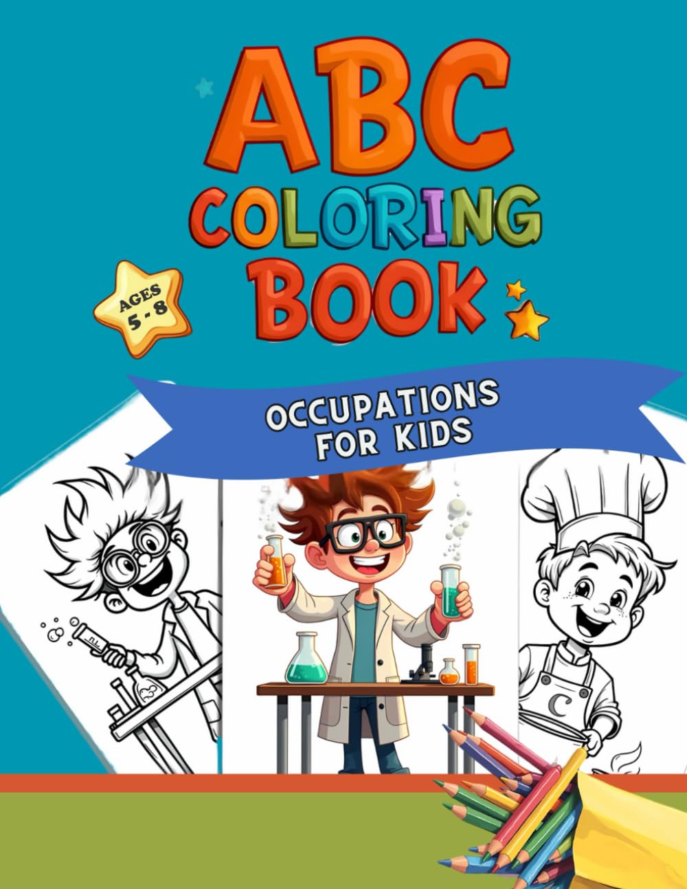 ABC Coloring Book Occupations for Kids (ABCs Occupations for Kids - Coloring & Reading Books)