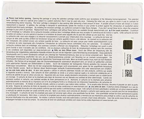 Cartouche toner Lexmark 74C2HY0 jaune consommable laser de 12000 pages - 3