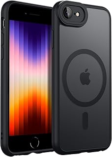 Strong Magnetic for iPhone Series Case Fits MagSafe 10FT Drop Resistant Matte Skin Feeling Back Cover Shockproof Slim Fit for iPhone Case Cover (iphone 7/8/SE/SE2/SE3)