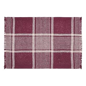 Vhcbrandsestonrusticfarmhousedecorautumnseasonalburgundytanplaidplacematsetof213x19 Urban Country Home Decor Vhc brands eston rustic farmhouse decor autumn seasonal burgundy tan plaid placemat set of 2 13×19 urban country home decor