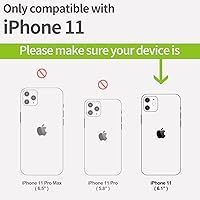 Vista 3 de Carveit Funda de madera para iPhone 11 [madera real dura y TPU suave negro] a prueba de golpes, protector único de madera para teléfono compatible