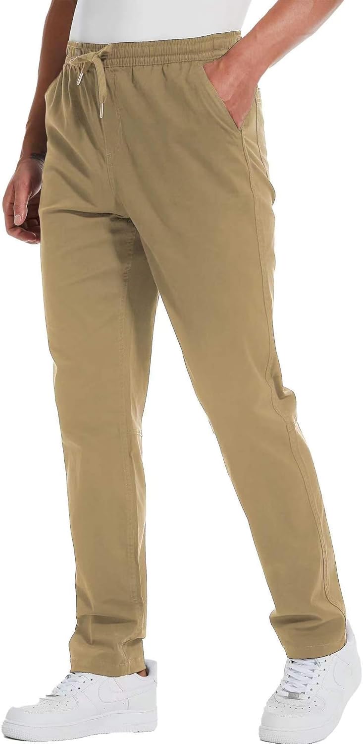 Men's 34"/36" Inseam Cotton Casual Jogger Pants - Image 2