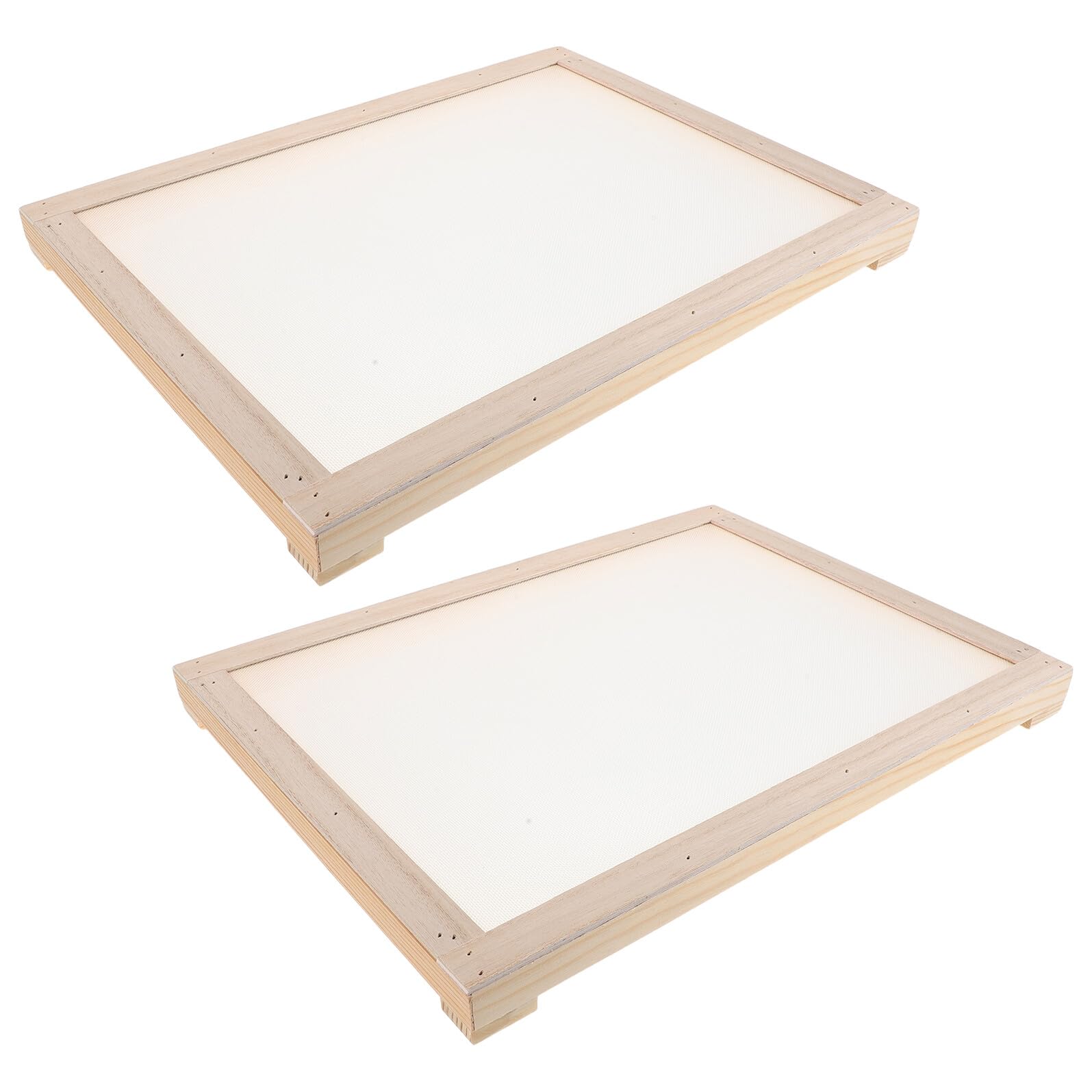 FOMIYES Stenditoio Erbe 2pezzi in Legno e Plastica con Struttura Sovrapponibile per Balcone e Appartamento